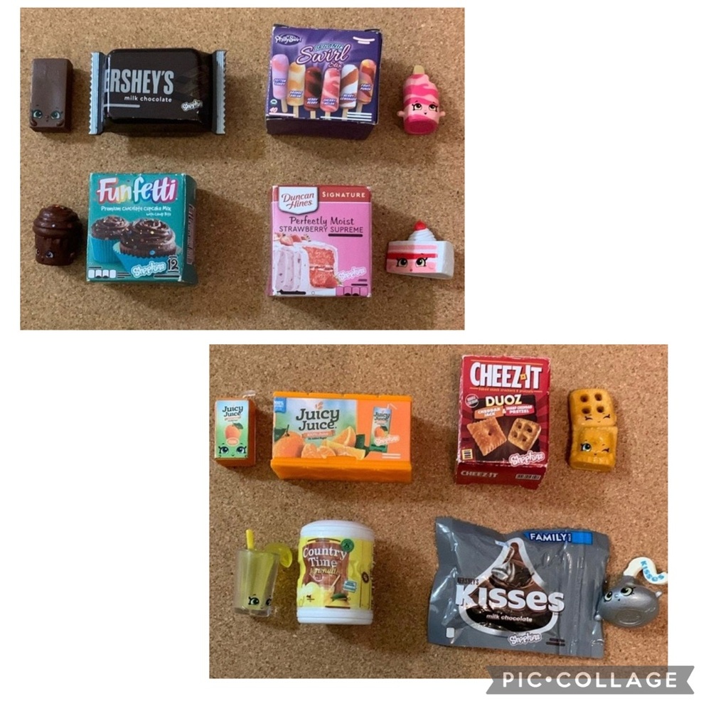 Mini Brands Shopkins Lot-Hershey’s, Funfetti, Popsicle,Cake,Juice,Cheez-It